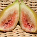 Feigenbaum Gustis� Goutte d'Or, offene Frucht, Ficus carica
