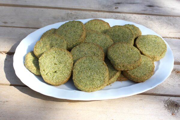 Th&eacute; de feuilles de m&ucirc;rier, morus, biscuits, Cookies