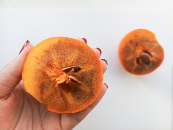 Kaki, graines, Diospyros kaki