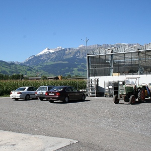 Lubera Firmenparkplatz